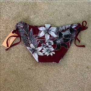 Kona Sol floral bathing suit bottom